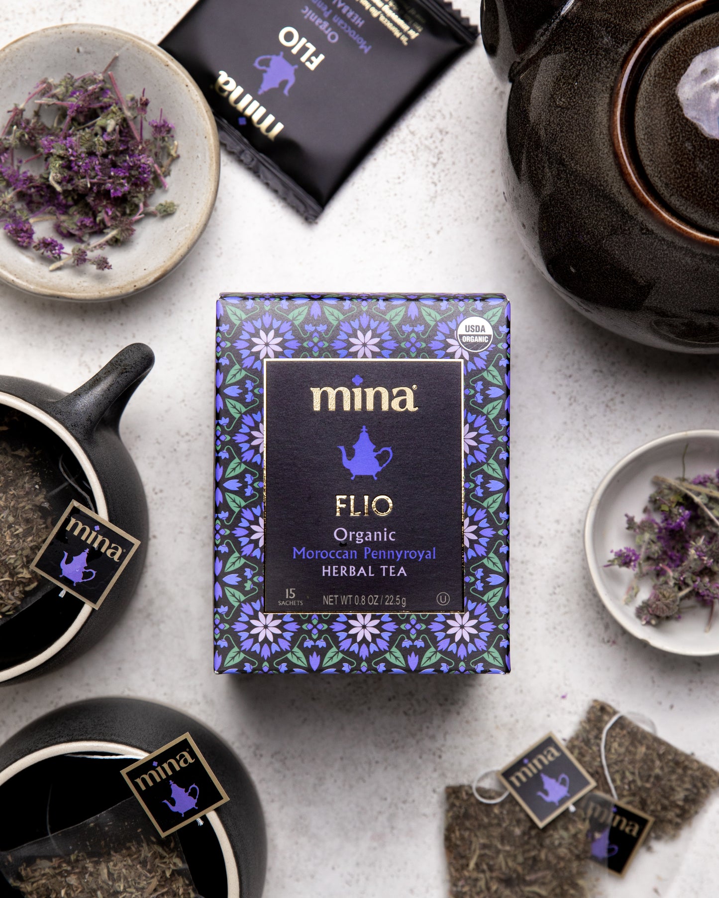 Flio, Organic Moroccan Pennyroyal Herbal Tea