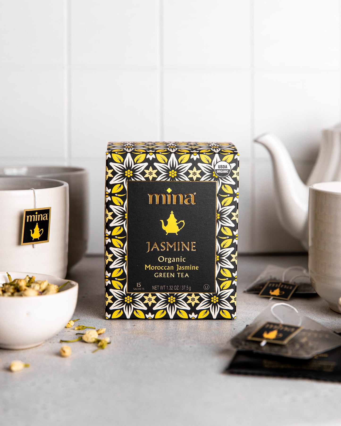Jasmine, Organic Moroccan Jasmine Green Tea