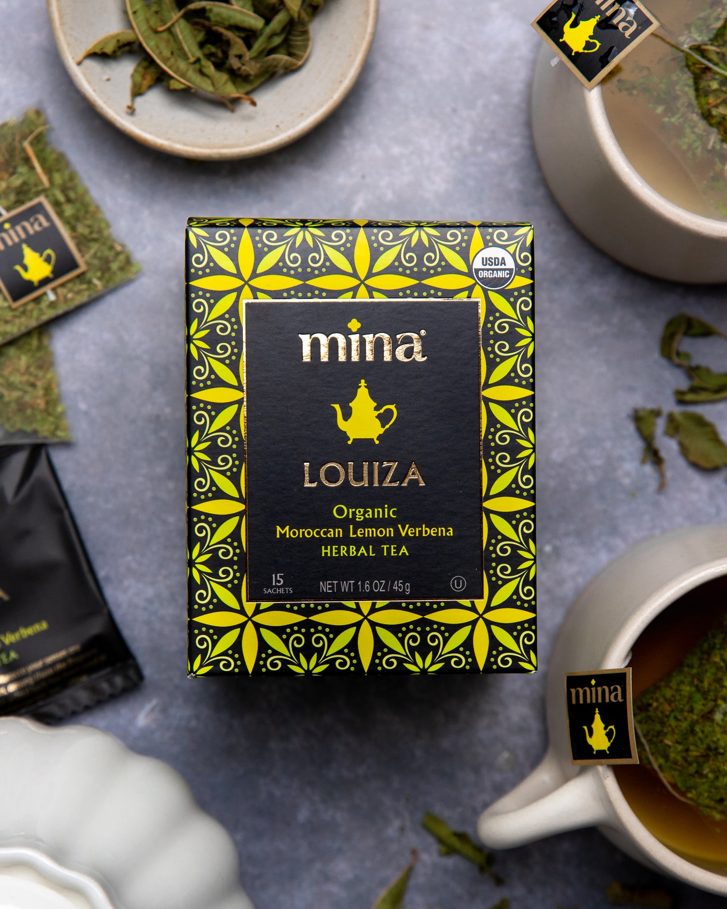 Louiza, Organic Moroccan Lemon Verbena Herbal Tea