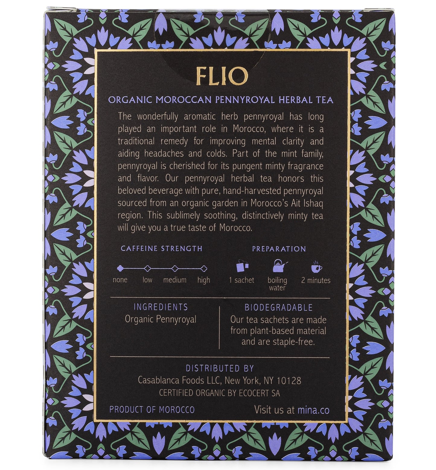 Flio, Organic Moroccan Pennyroyal Herbal Tea