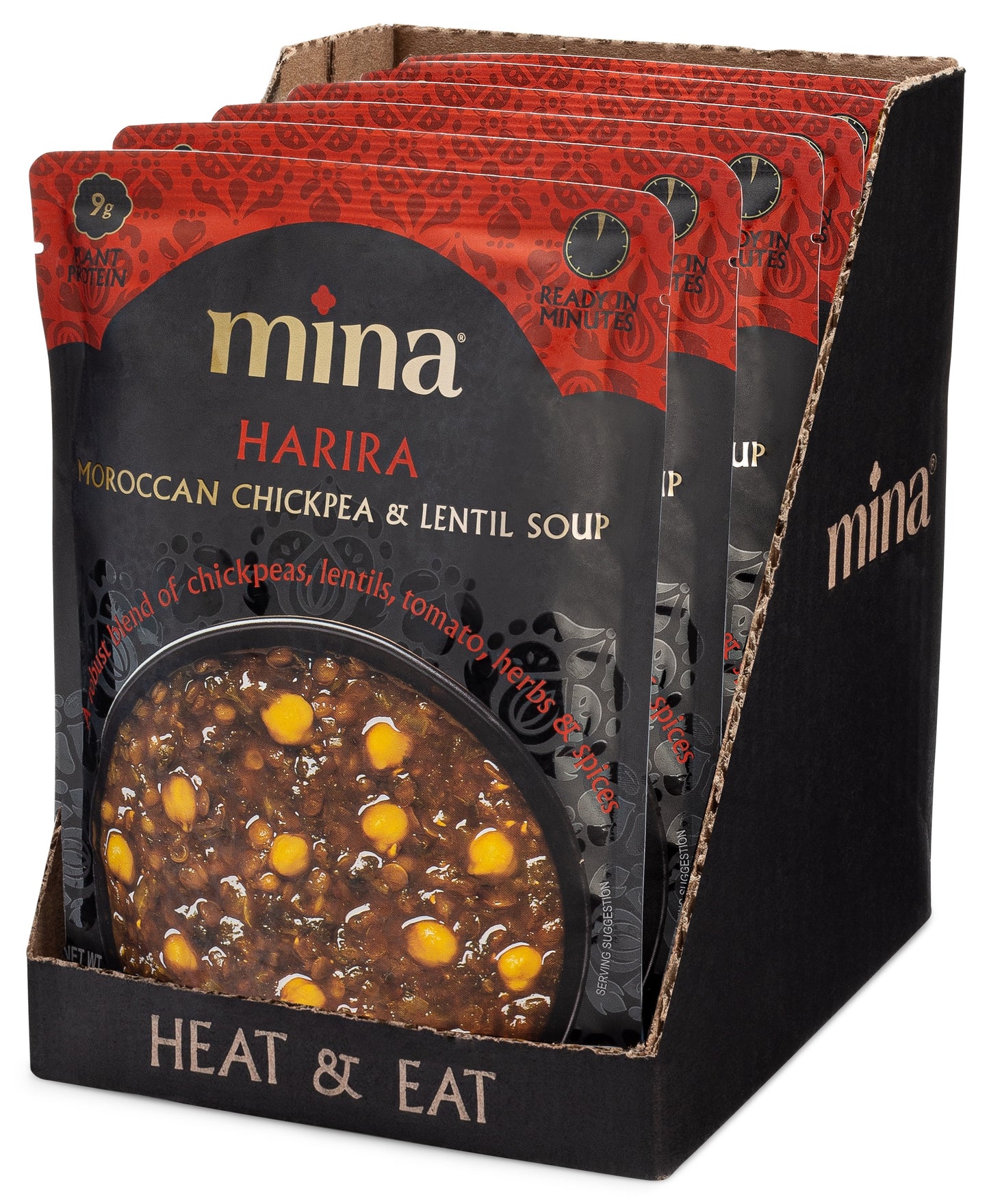 Harira, Moroccan Chickpea & Lentil Soup, 6 Pack