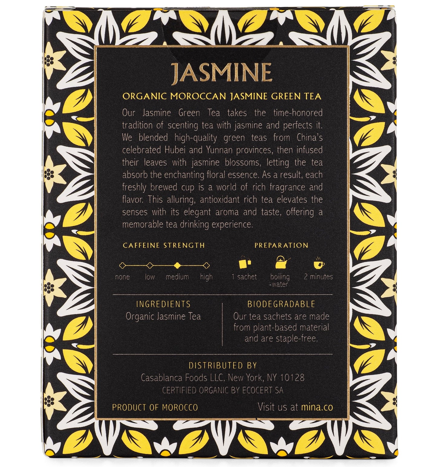 Jasmine, Organic Moroccan Jasmine Green Tea