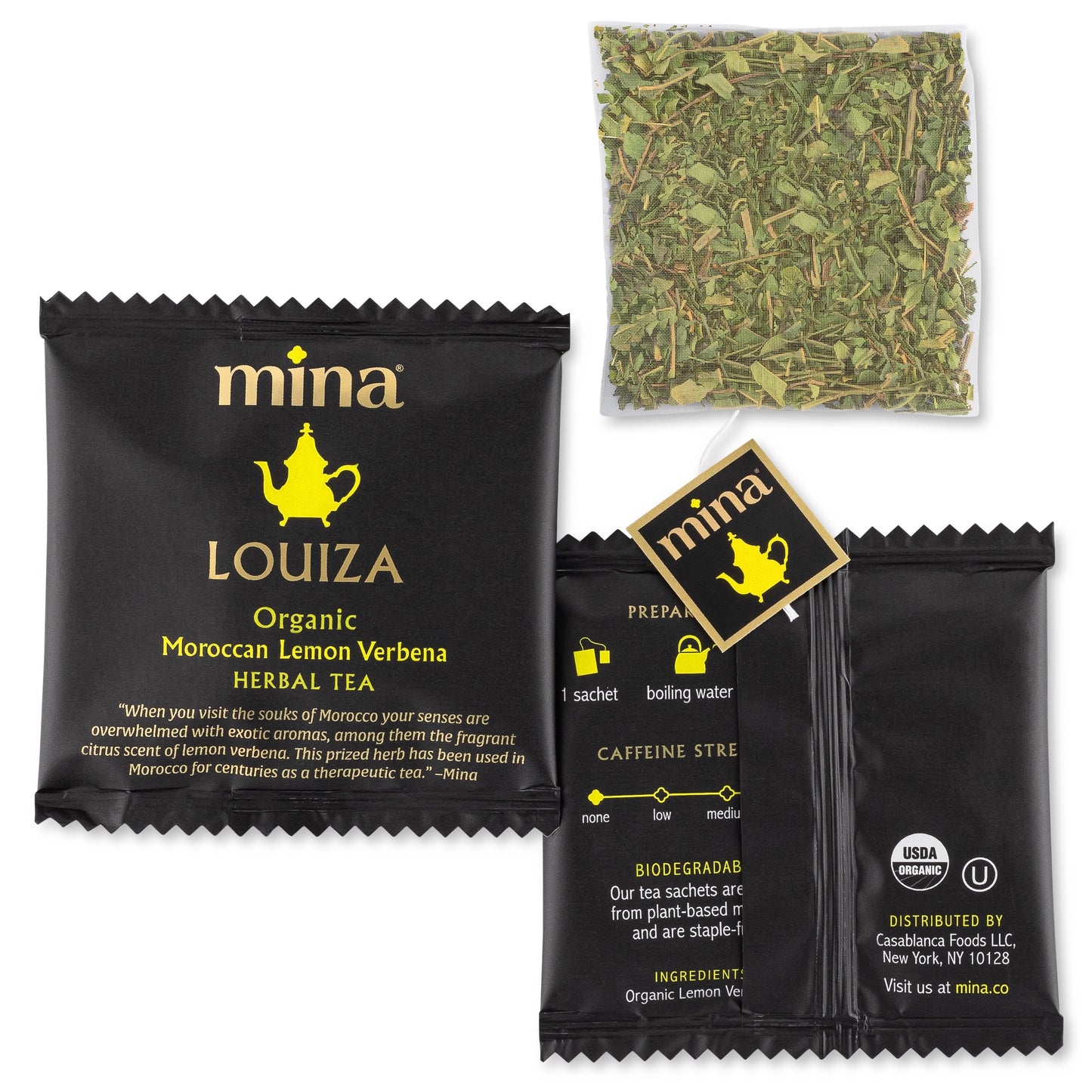 Louiza, Organic Moroccan Lemon Verbena Herbal Tea