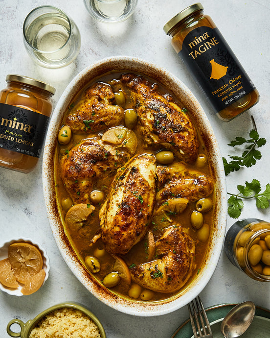 Moroccan Chicken Tagine with Preserved Lemons and Olives