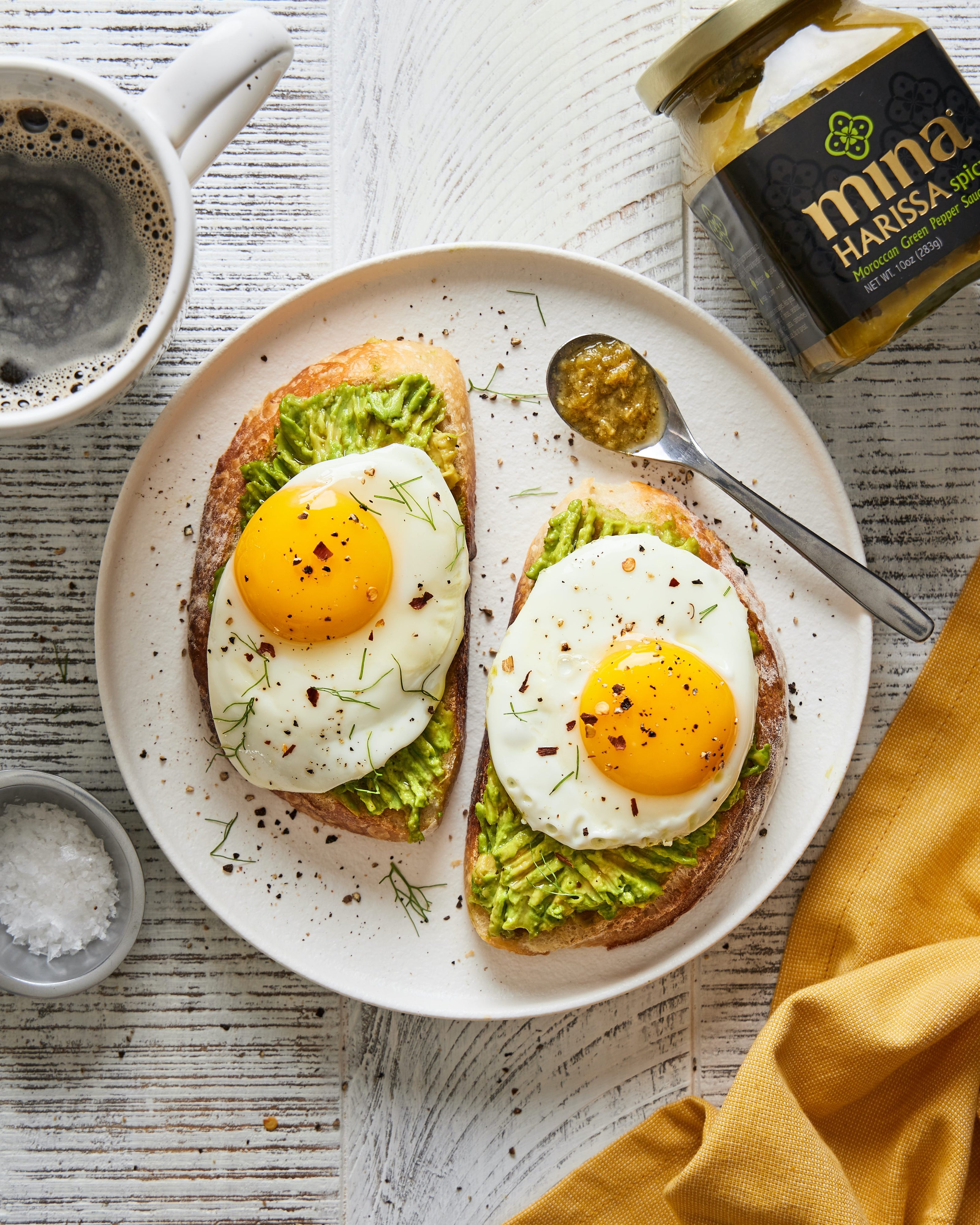 Green Harissa Avocado Toast