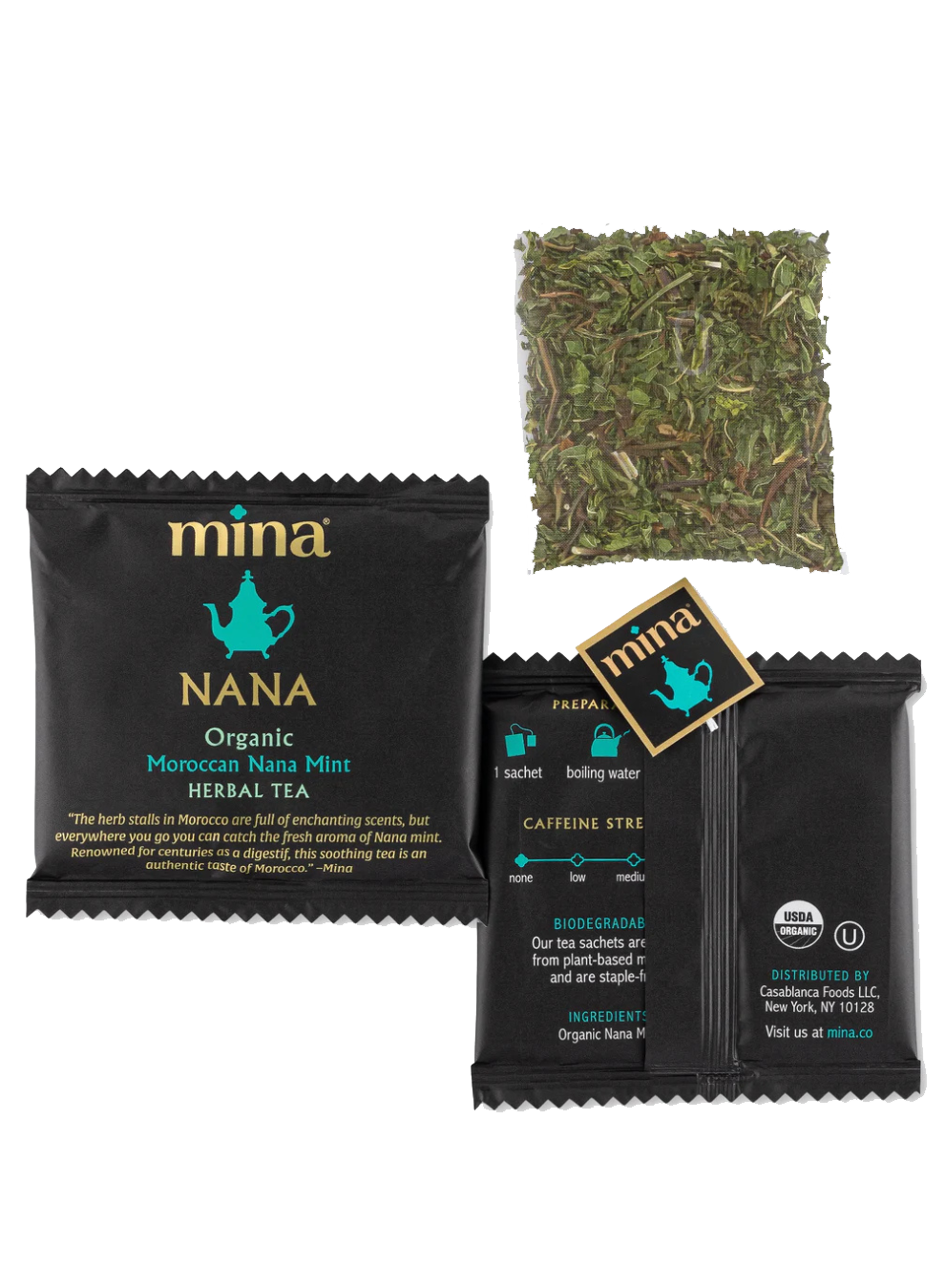 Nana, Organic Moroccan Nana Mint Herbal Tea by Mina® Nana, Organic Moroccan Nana Mint Herbal Tea by Mina®