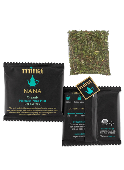 Nana, Organic Moroccan Nana Mint Herbal Tea by Mina® Nana, Organic Moroccan Nana Mint Herbal Tea by Mina®