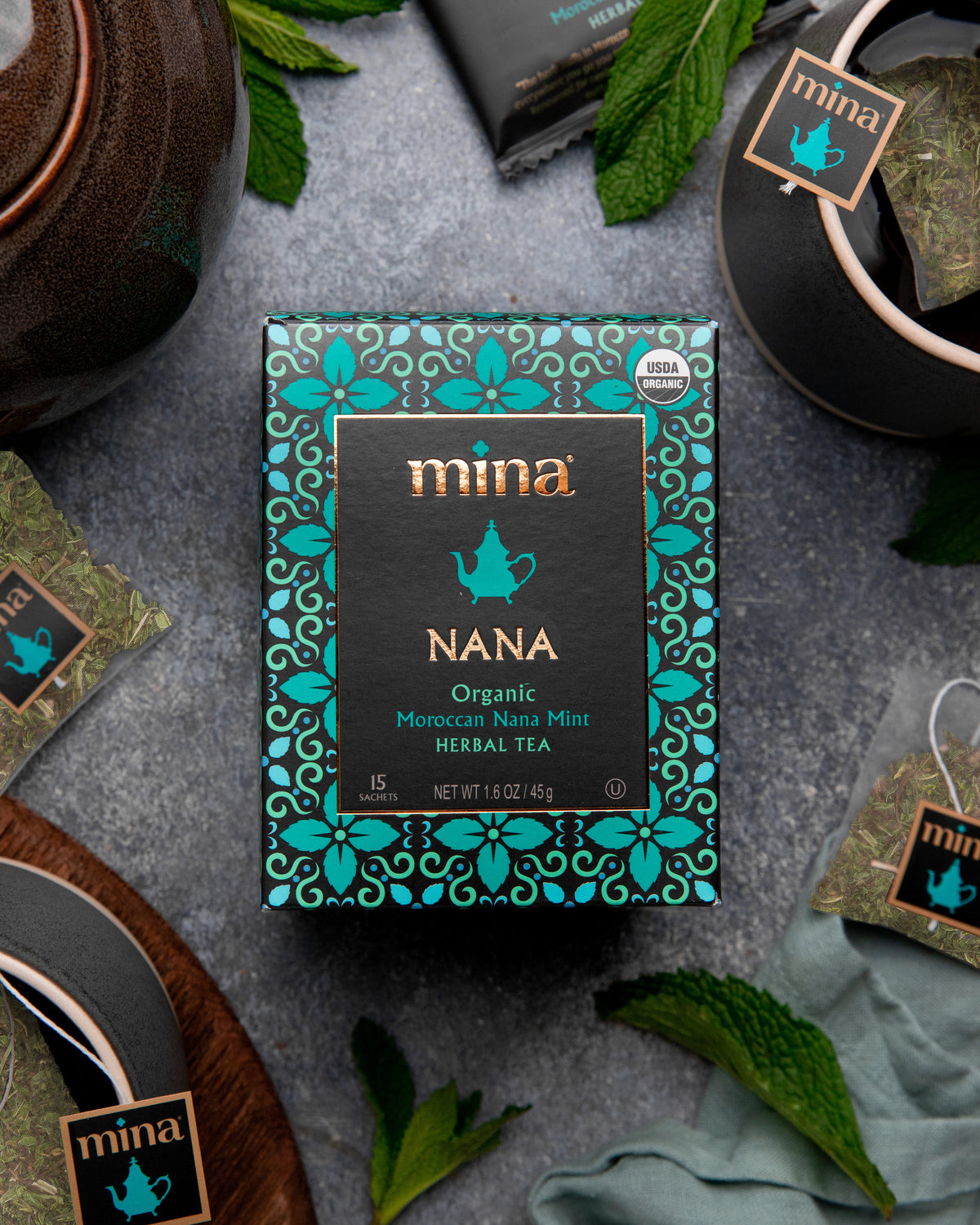 Nana, Organic Moroccan Nana Mint Herbal Tea by Mina®