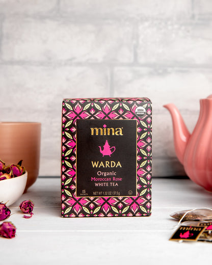 Warda, Organic Moroccan Rose White Tea