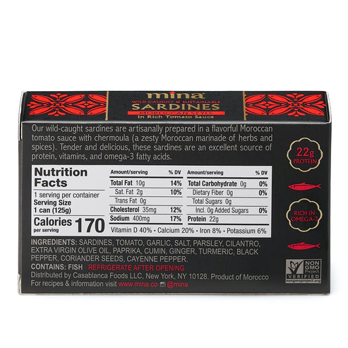 Sardines Moroccan Style In Rich Tomato Sauce – Mina®