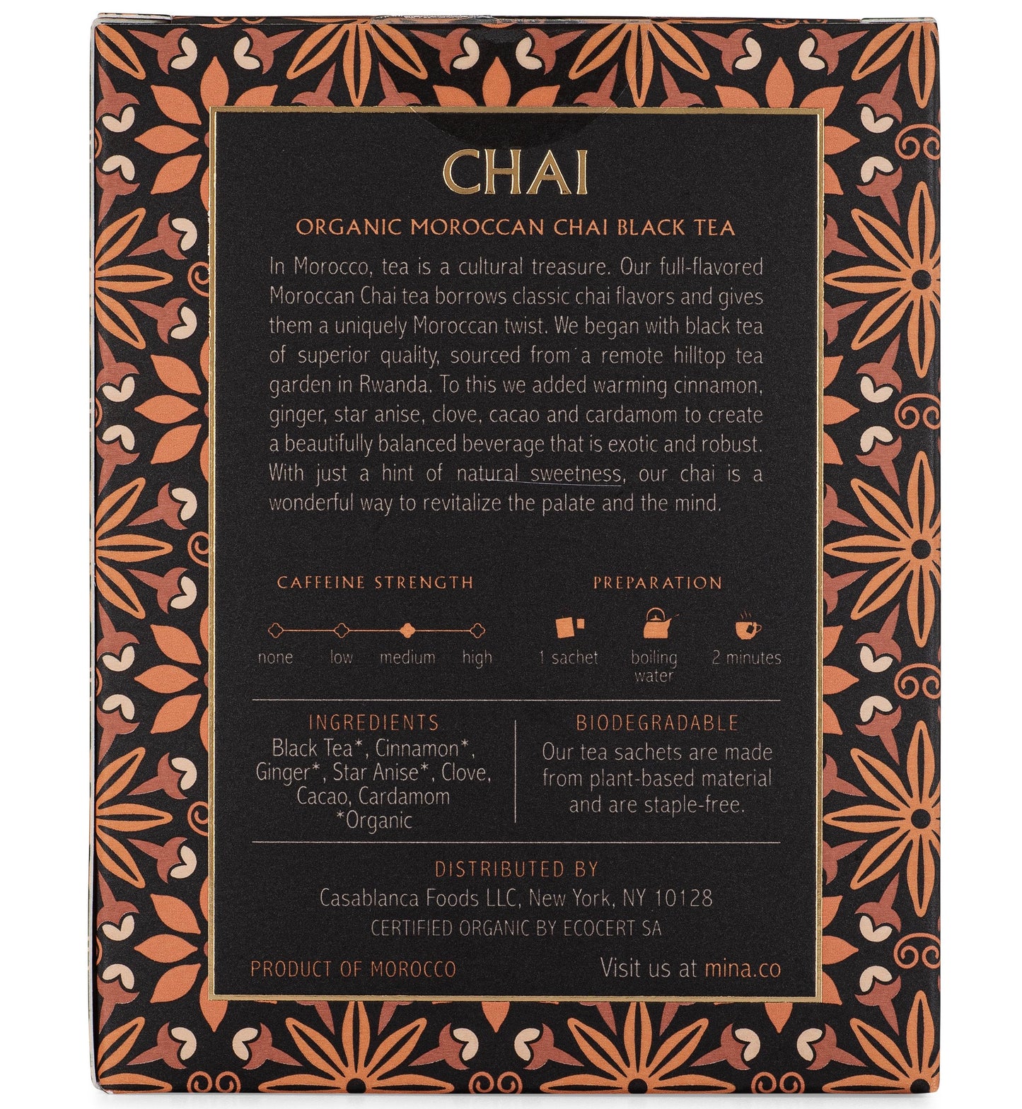 Chai, Organic Moroccan Chai Black Tea