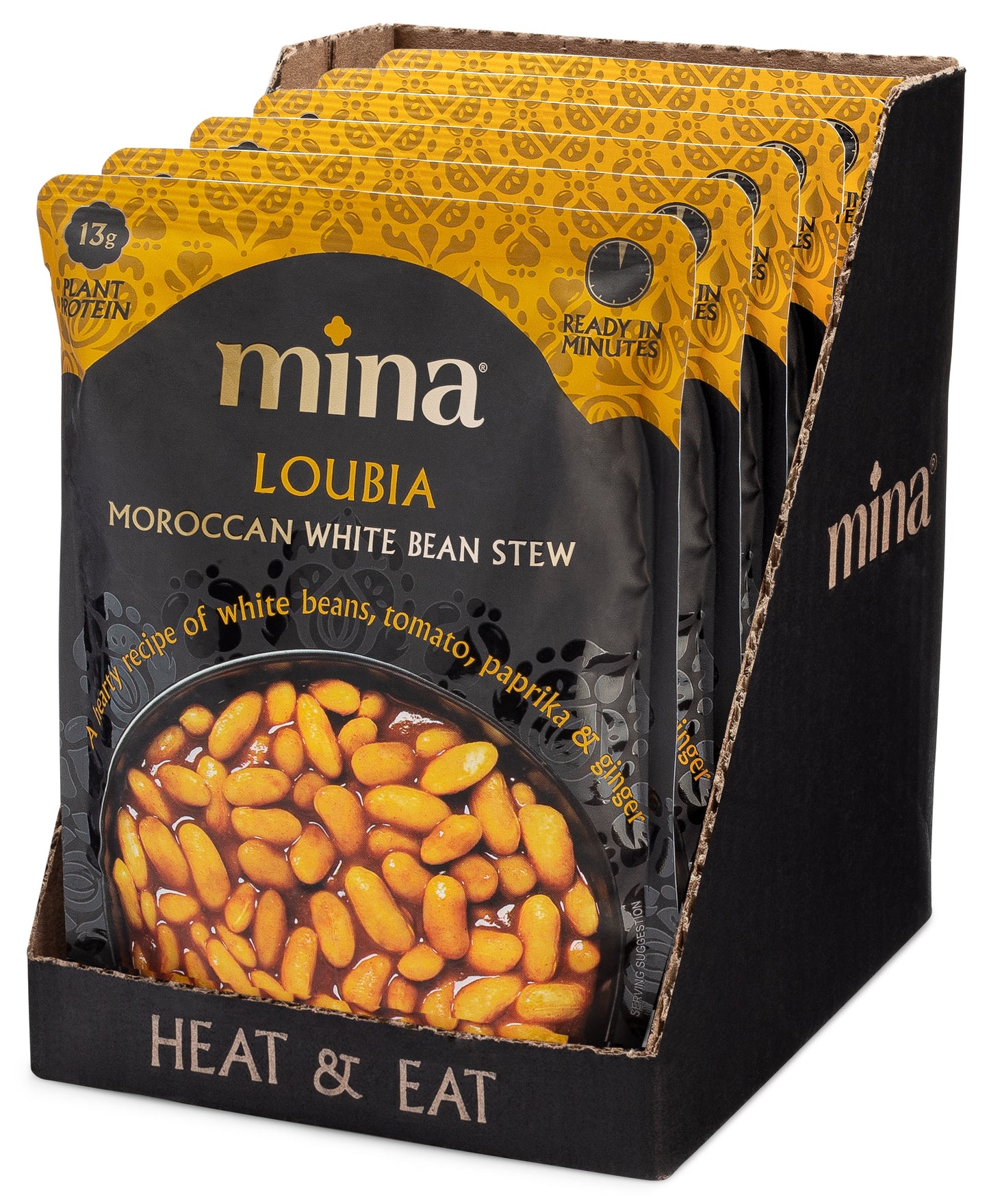 Loubia, Moroccan White Beans, 6 Pack