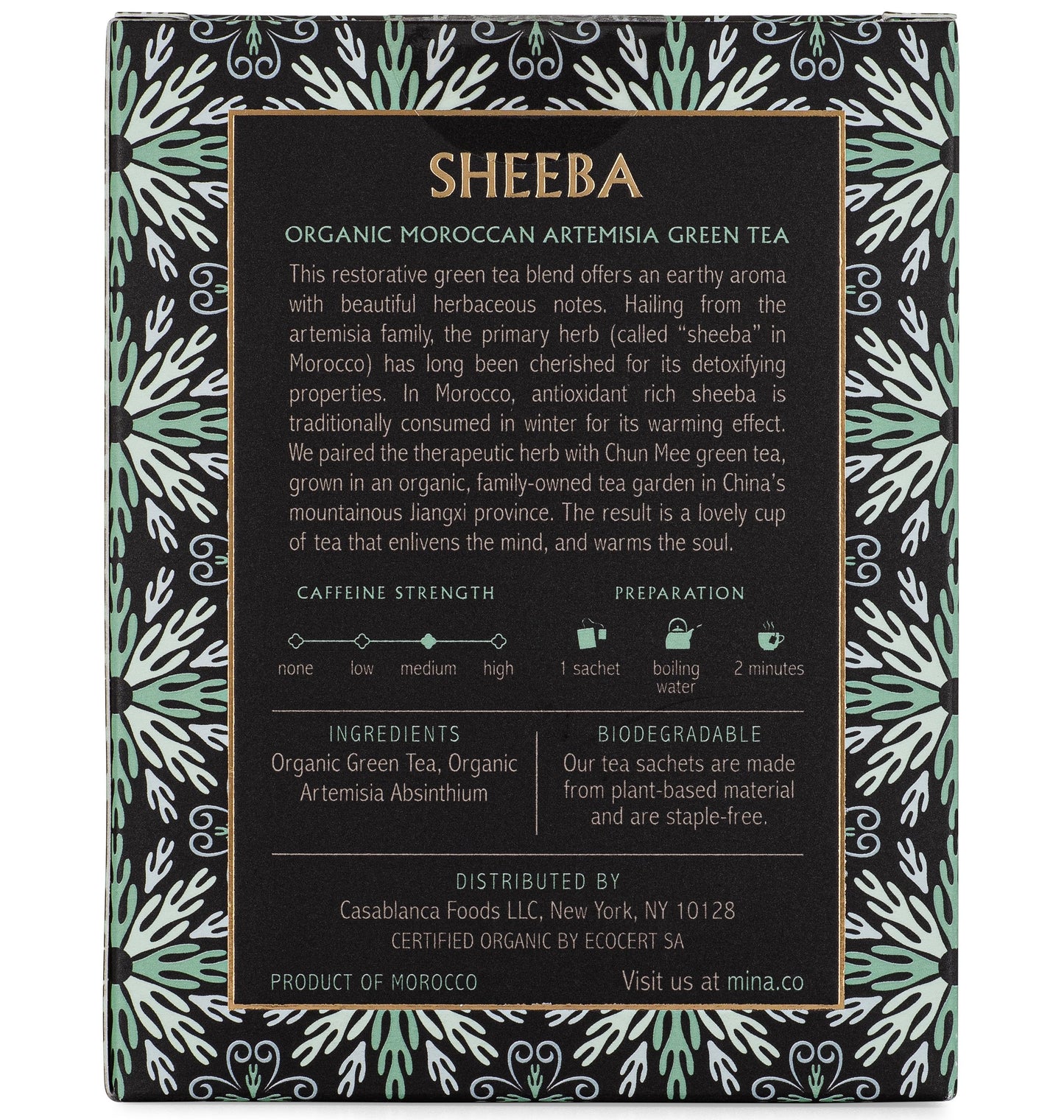 Sheeba, Organic Moroccan Absinthe Green Tea