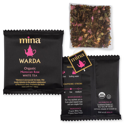 Warda, Organic Moroccan Rose White Tea