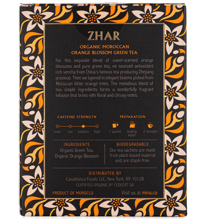 Zhar, Organic Moroccan Orange Blossom Green Tea