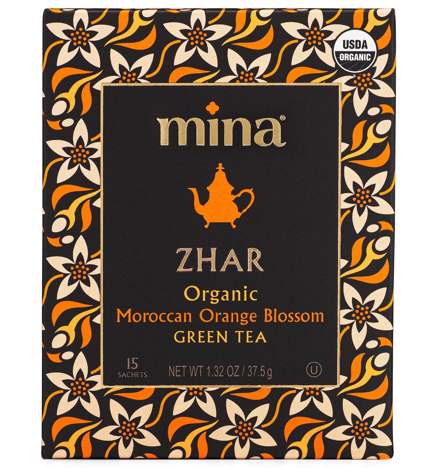 Zhar, Organic Moroccan Orange Blossom Green Tea