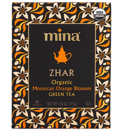 Zhar, Organic Moroccan Orange Blossom Green Tea