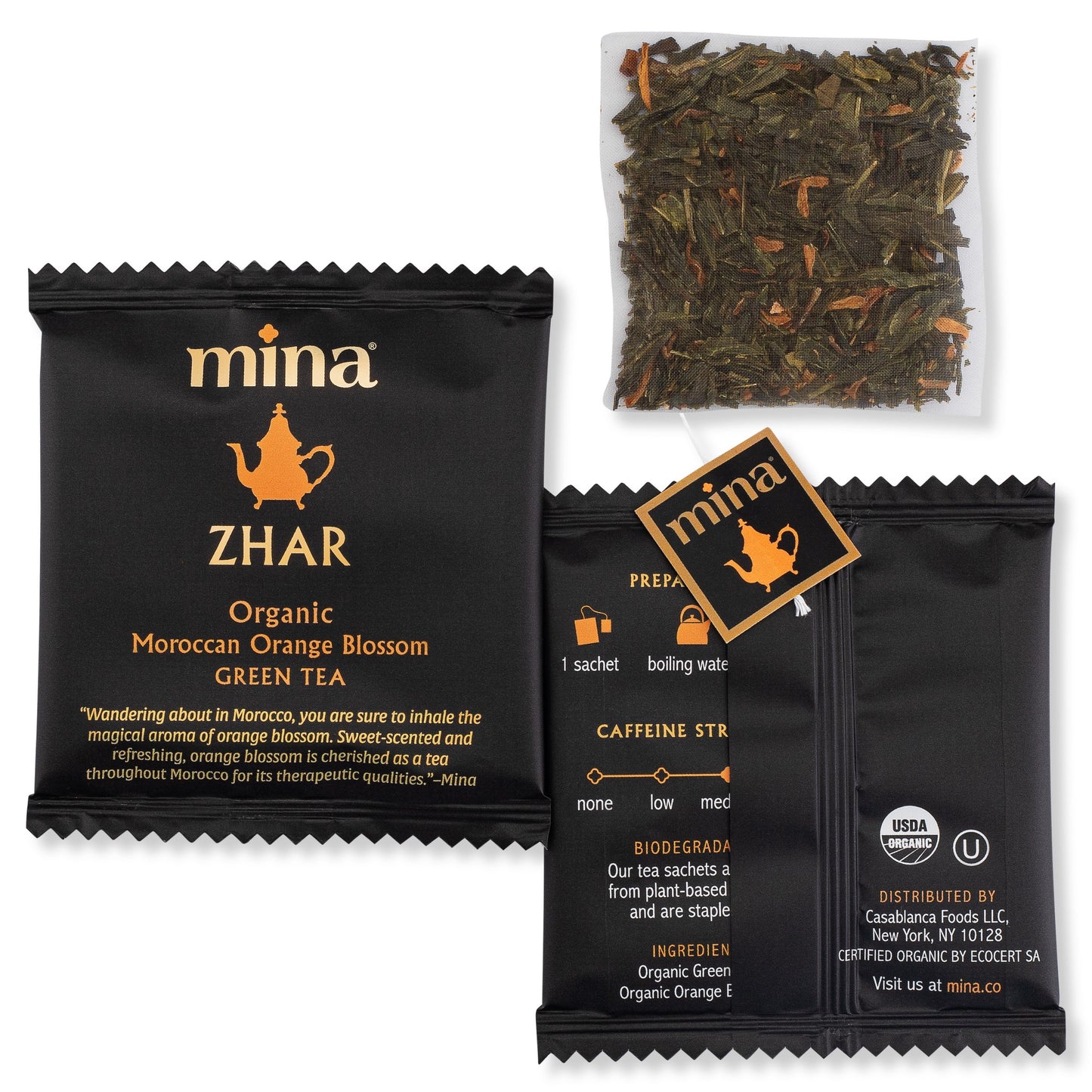 Zhar, Organic Moroccan Orange Blossom Green Tea